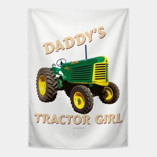 Daddy's tractor girl Tapestry