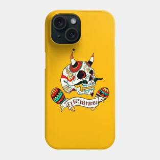 El Rey del Mambo mexican skull  calavera mexicana Phone Case