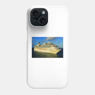 Costa Favolosa entering Phillipsburg, St Marten Dec. 2019. Phone Case