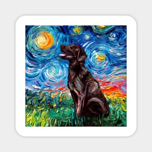 Chocolate Labrador Night Magnet