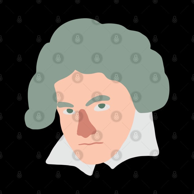 Beethoven (Flat Minimal) - German Classical Music Composer by isstgeschichte