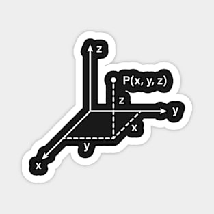 Cartesian Coordinates, Math, Physics And Science Magnet