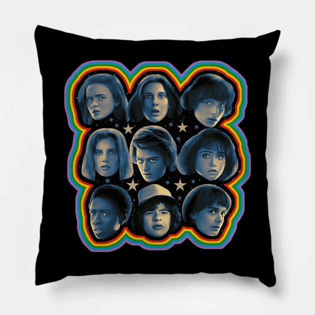 Friendship and telekinesis Pillow by Trazzo