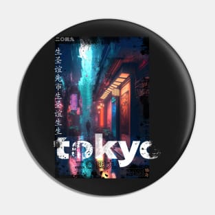 Neotokyo 2049 street cyberpunk Pin