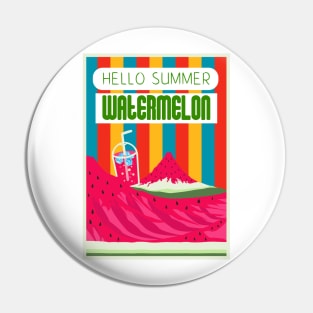 Hello Summer Watermelon Color 3 Pin