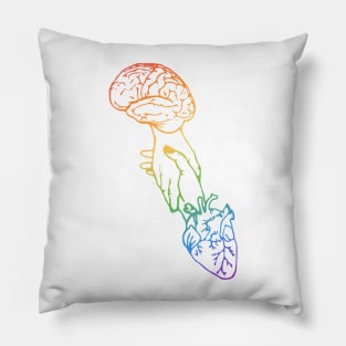 Brain DNA Heart Hand Balance Pillow