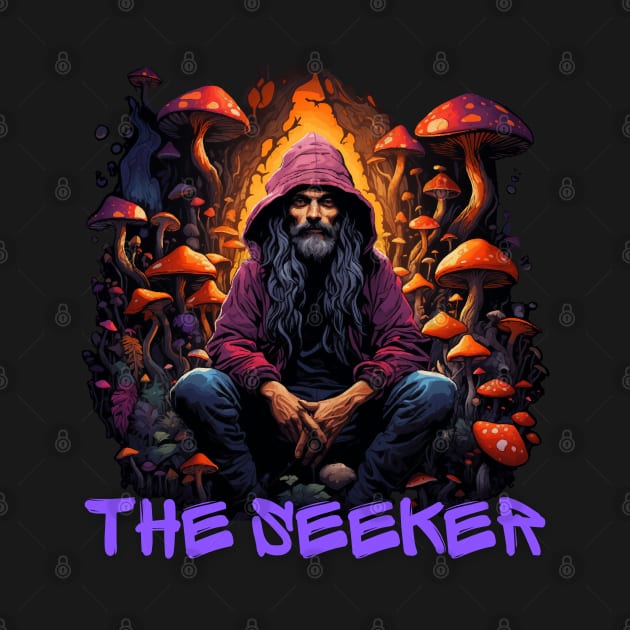 The seeker psychedelic by merchbykaez