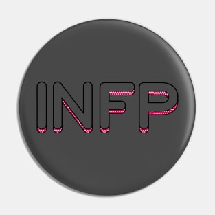 INFP Pink + White Polka Dot Pin