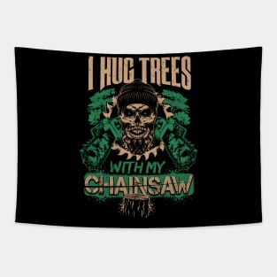 Funny Woodworker Lumberjack Design Tapestry