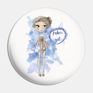 Fashion Girl Pin