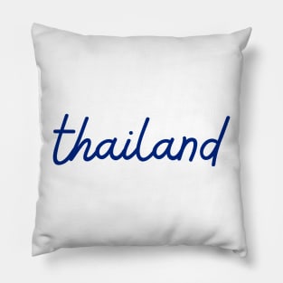 thailand - Thai blue - Flag color Pillow