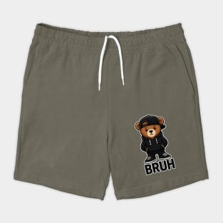 Bruh Hip Hop Teddy Bear Shorts