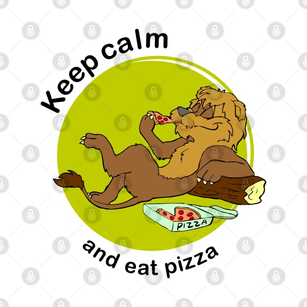 Keep calm and eat pizza by DARNA