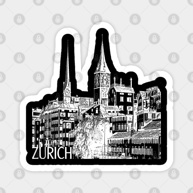 Zurich Magnet by TravelTs