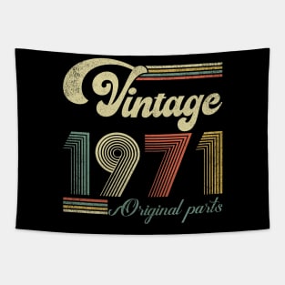 Retro Vintage 1971 53rd Birthday Gift Men Women 53 Years Old Tapestry