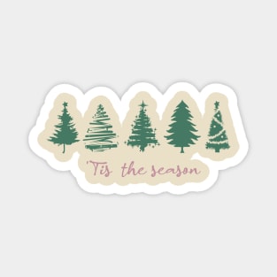 'Tis the season Christmas tree Magnet