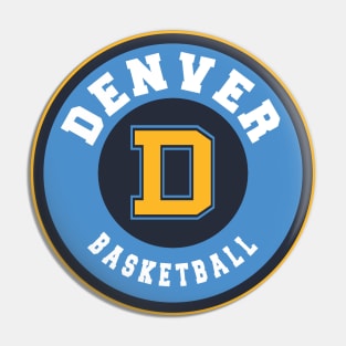 Denver basketball Pin
