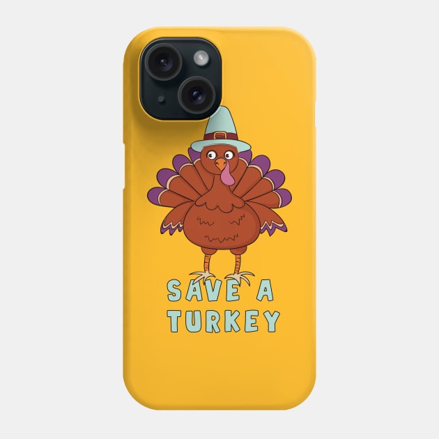 Funny Thanksgiving Turkey Eat Tacos Mexican Thanksgiving Phone Case by Selva_design14