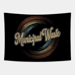 Municipal Waste Circular Fade Tapestry