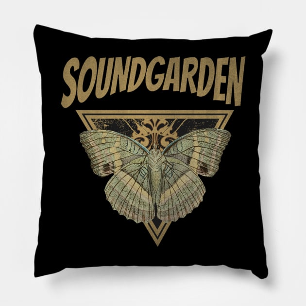 Soundgarden // Fly Away Butterfly Pillow by CitrusSizzle