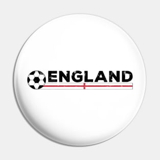 England Football Fan. England Soccer Design Pin