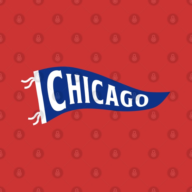 Chicago Pennant - Red by KFig21