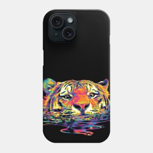 Rainbow Swimming Tiger Phone Case