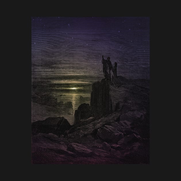 High Resolution Gustave Doré Illustration Rebehold the Stars Tinted by tiokvadrat