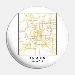 BEIJING CHINA CITY STREET MAP ART Pin