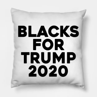 Blacks For Trump 2020 Pillow