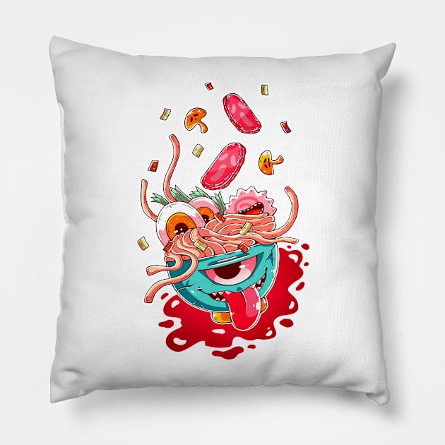 Haunted Ramen Pillow by Chofy87