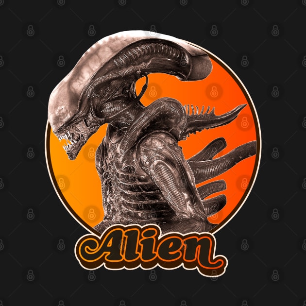 Retro Alien Xenomorph Tribute by darklordpug