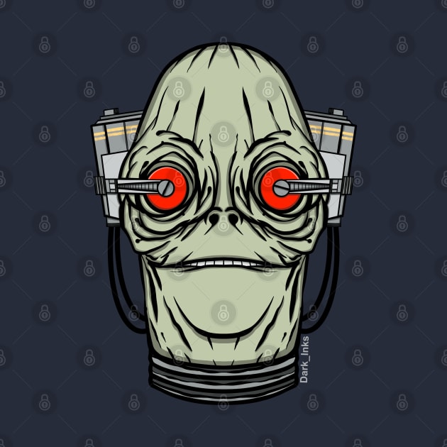 Tech Head Alien by Dark_Inks