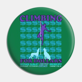 ICS - Climbing for Dollars Pin
