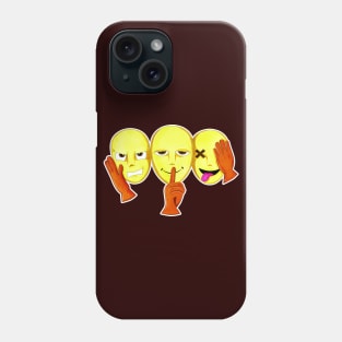 Three wise faces Phone Case