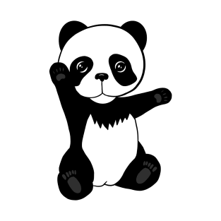 Cute waving panda T-Shirt