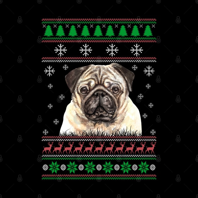 Cute Pug Dog Lover Ugly Christmas Sweater For Women And Men Funny Gifts by uglygiftideas