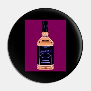 whiskey bottle pop art Pin