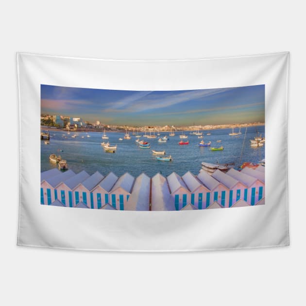 Cascais Bay Tapestry by terezadelpilar