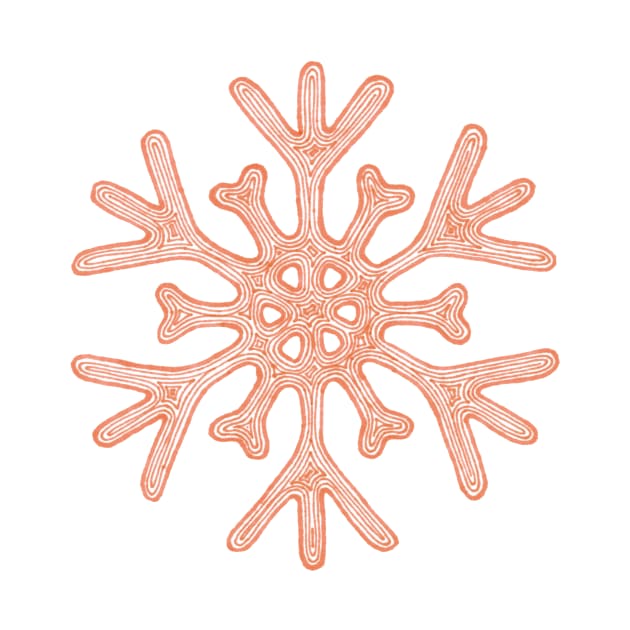 Snowflake (orange) by calenbundalas