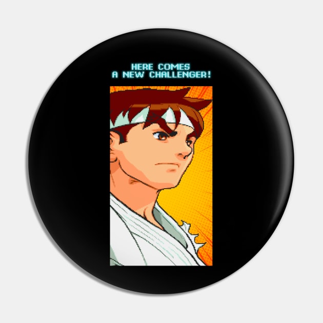 Here Comes A New Challenger - Ryu Pin by nocartinslot