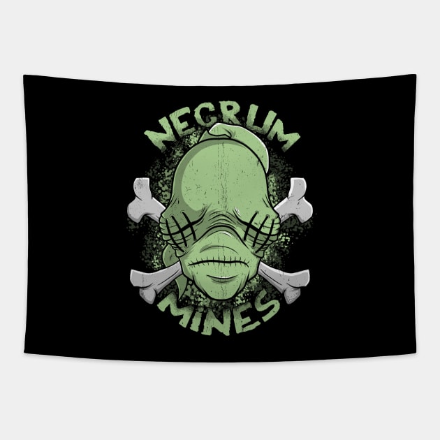 Necrum Mines Tapestry by Spazzy Newton