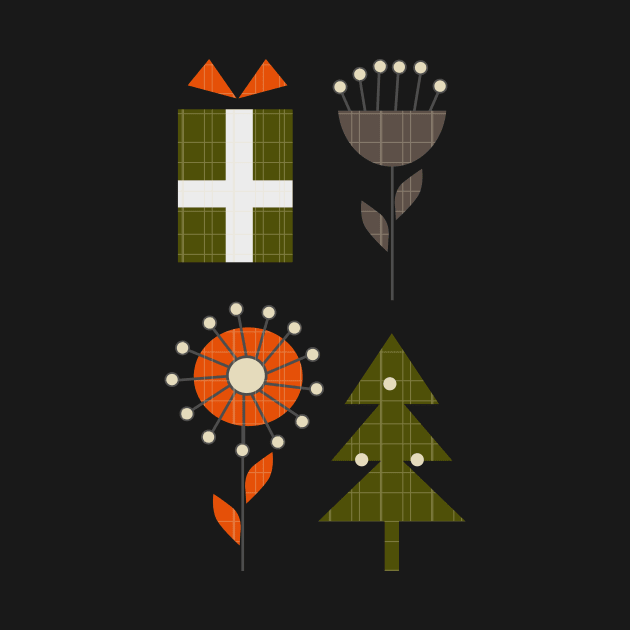 Retro minimal Christmas by CocoDes