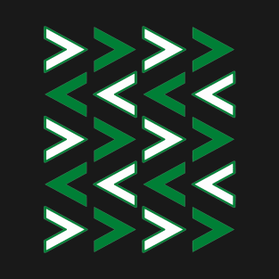 Arrows green white T-Shirt