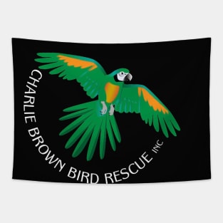 CB Rescue Logo with white type Tapestry