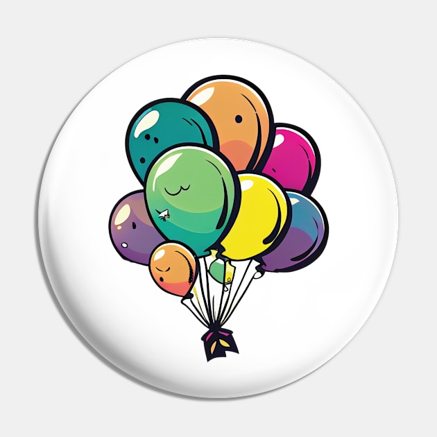 Party Balloons Pin by Interlude