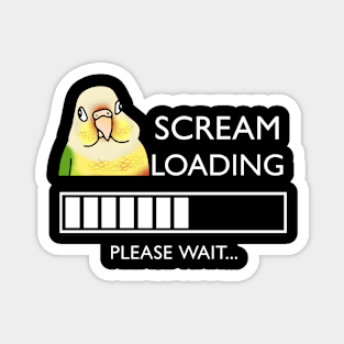 Scream Loading Pineapple Conure Magnet