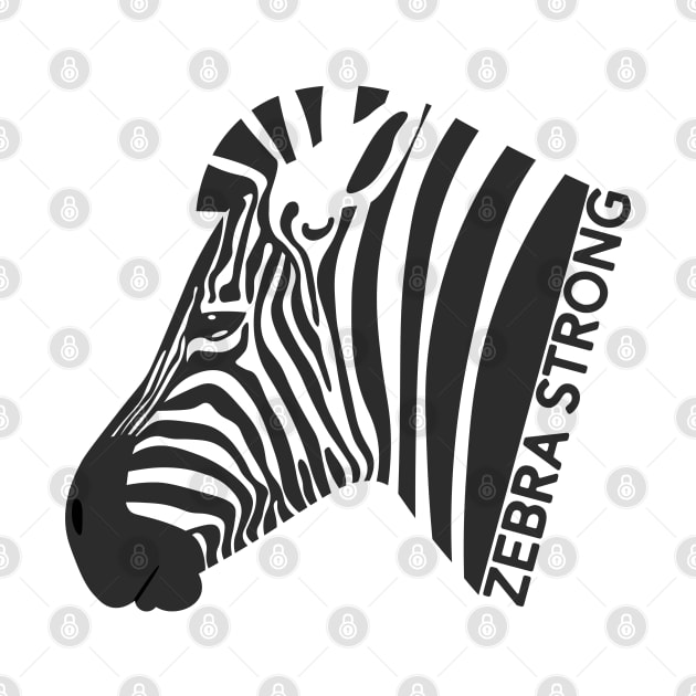 Ehlers Danlos Rare Disease Awareness Zebra Strong by Jesabee Designs