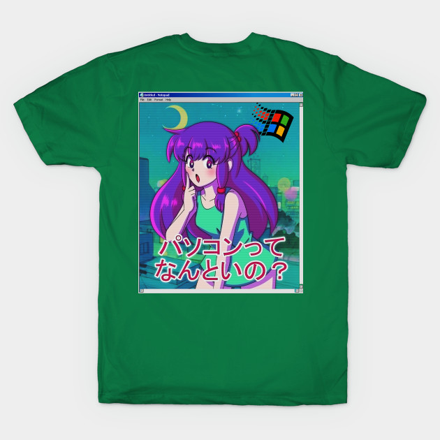 Discover Aesthetic vaporwave retro anime - Vaporwave - T-Shirt