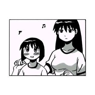 Mudwizard draws that panel of kaori and sakaki dancing together / azumanga daioh T-Shirt